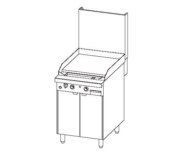 Southbend P24C-TT 24-Inch Commercial Gas Range — thermostatic control
