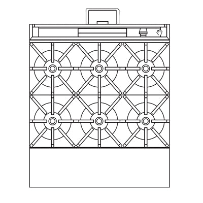 Southbend P32N-BBB 32-Inch Commercial Gas Range — 6 burners, manual control