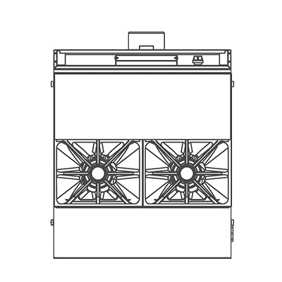 Southbend P32N-XH-RE 32-Inch Commercial Gas Range — 2 burners, manual control