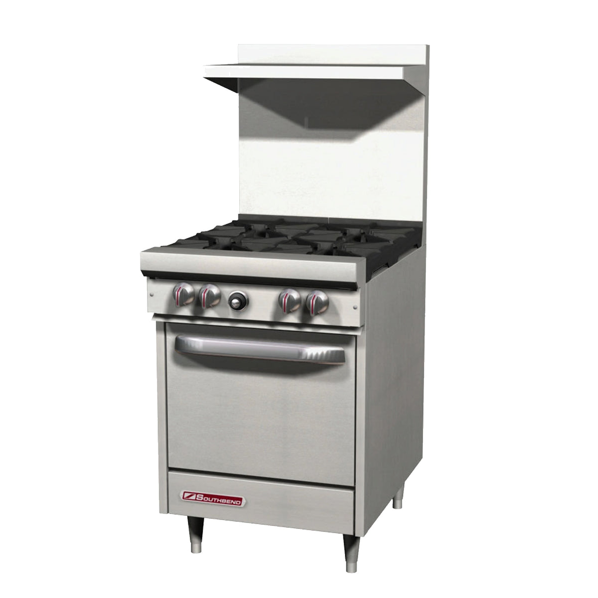 Southbend S24C 24.375-Inch Commercial Gas Range — 4 burners, manual control