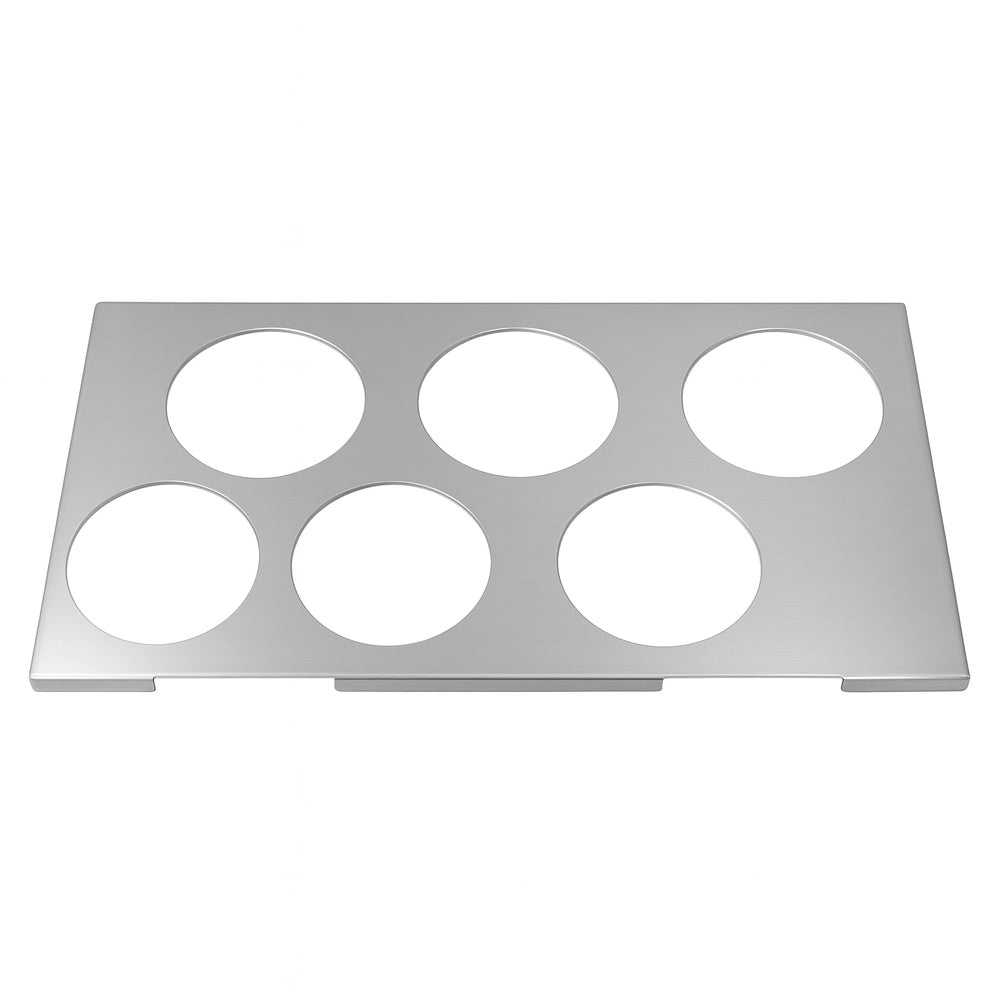Prepline Six Hole Stainless Steel Squeeze Bottle Holder for 1/3 Size Pans
