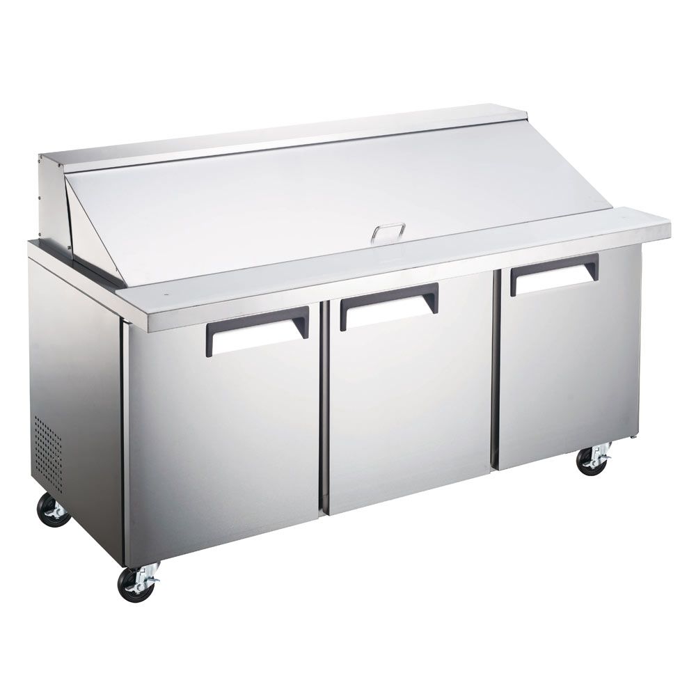 Universal  SC-72-BMI 70" Mega Top Bain Marie Sandwich Prep Refrigerator, 30 Pans