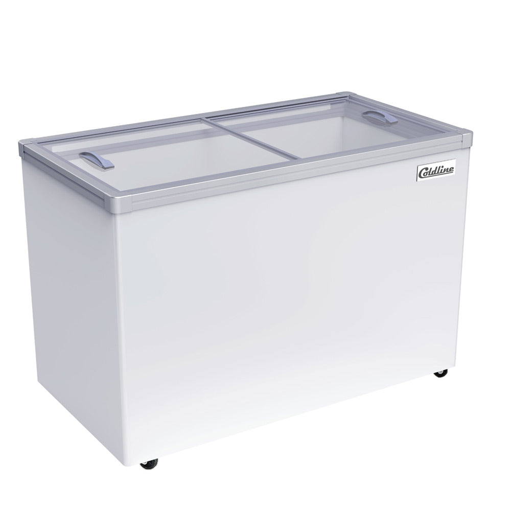 Coldline SD46 46" Glass Top Ice Cream Freezer - 11 Cu. Ft.
