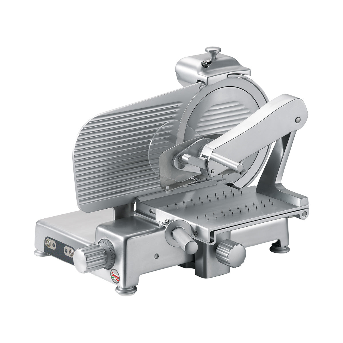 SIRMAN 15352208SNA MANTEGNA 350 BS Cured Meat Slicer - 14" Chromium Blade, 1/2 HP 120V Motor, Feed, 1-3/16" Slice