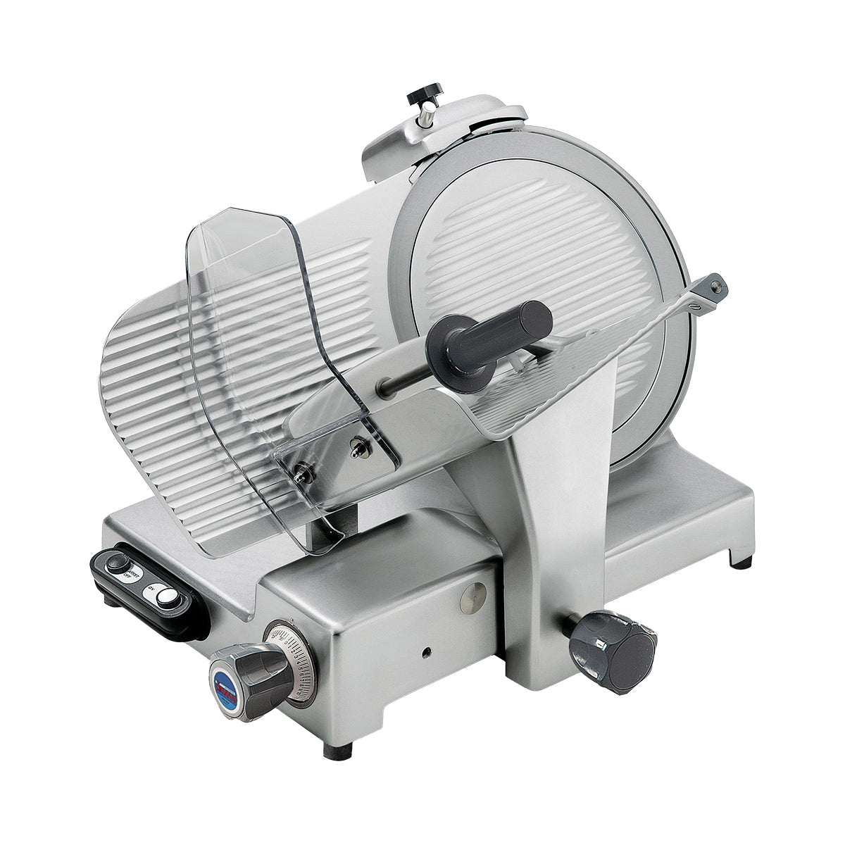 SIRMAN 15304C0G08WNA - 12" Chromium Blade Meat Slicer, Belt-Driven, 1/2 HP 375W Motor, Gravity Feed, Aluminum, UL/ETL