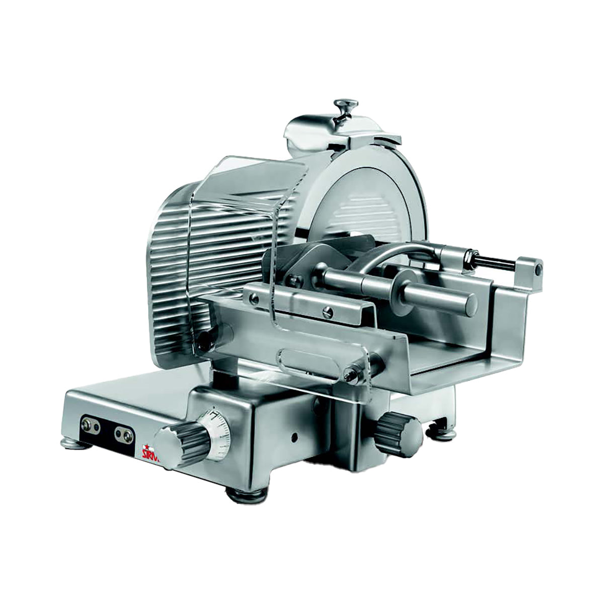 Sirman 15352508SNA (MANTEGNA 350 VCS TOP) Heavy Duty Manual Meat Slicer, 14" Blade, 1/2 HP, Dual-Feed, 1-3/16" Slice