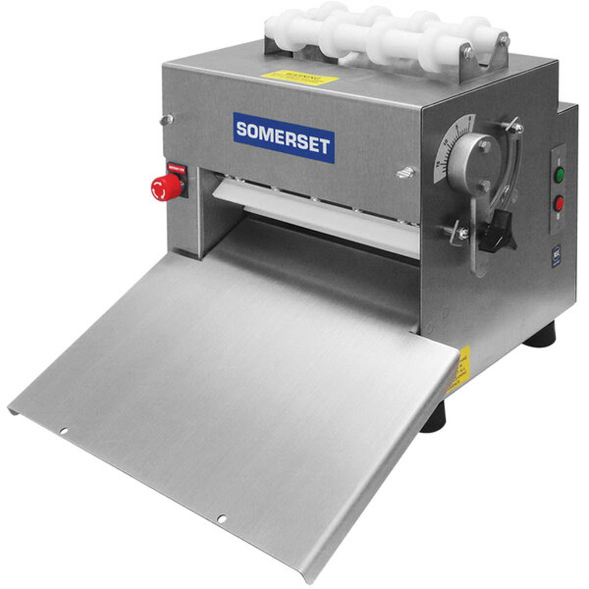 Somerset CDR-115 Countertop Single Pass Dough Sheeter, 11" Synthetic Rollers