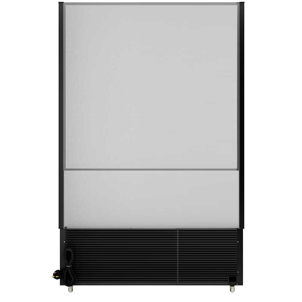 Coldline SOCD-51-B black open air merchandiser, rear view