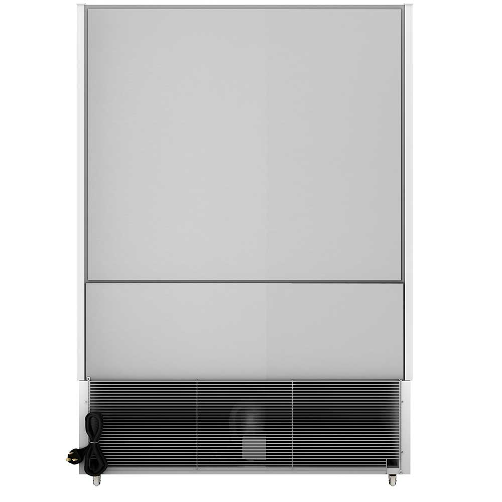 Coldline SOC-51-W white open air merchandiser, rear view