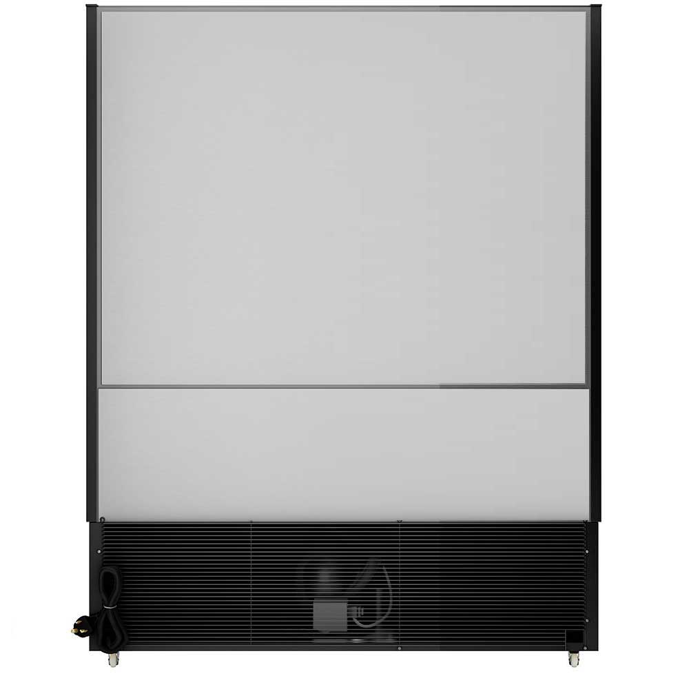 Coldline SOC-61-B black open air merchandiser, rear view