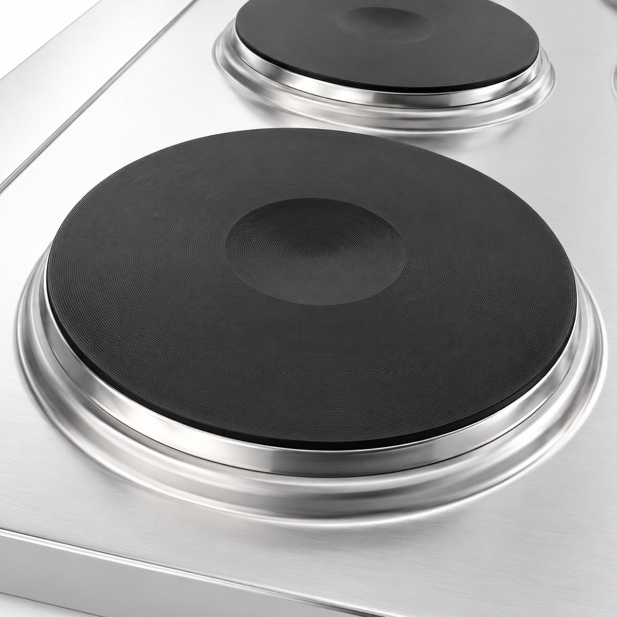 Standard Range SR-ER36-240 36 inch electric range, sealed round plate, close-up