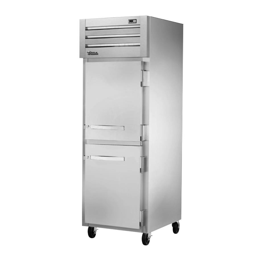 True STG1F-2HS-HC 2-door reach-in freezer, front angle view, doors closed