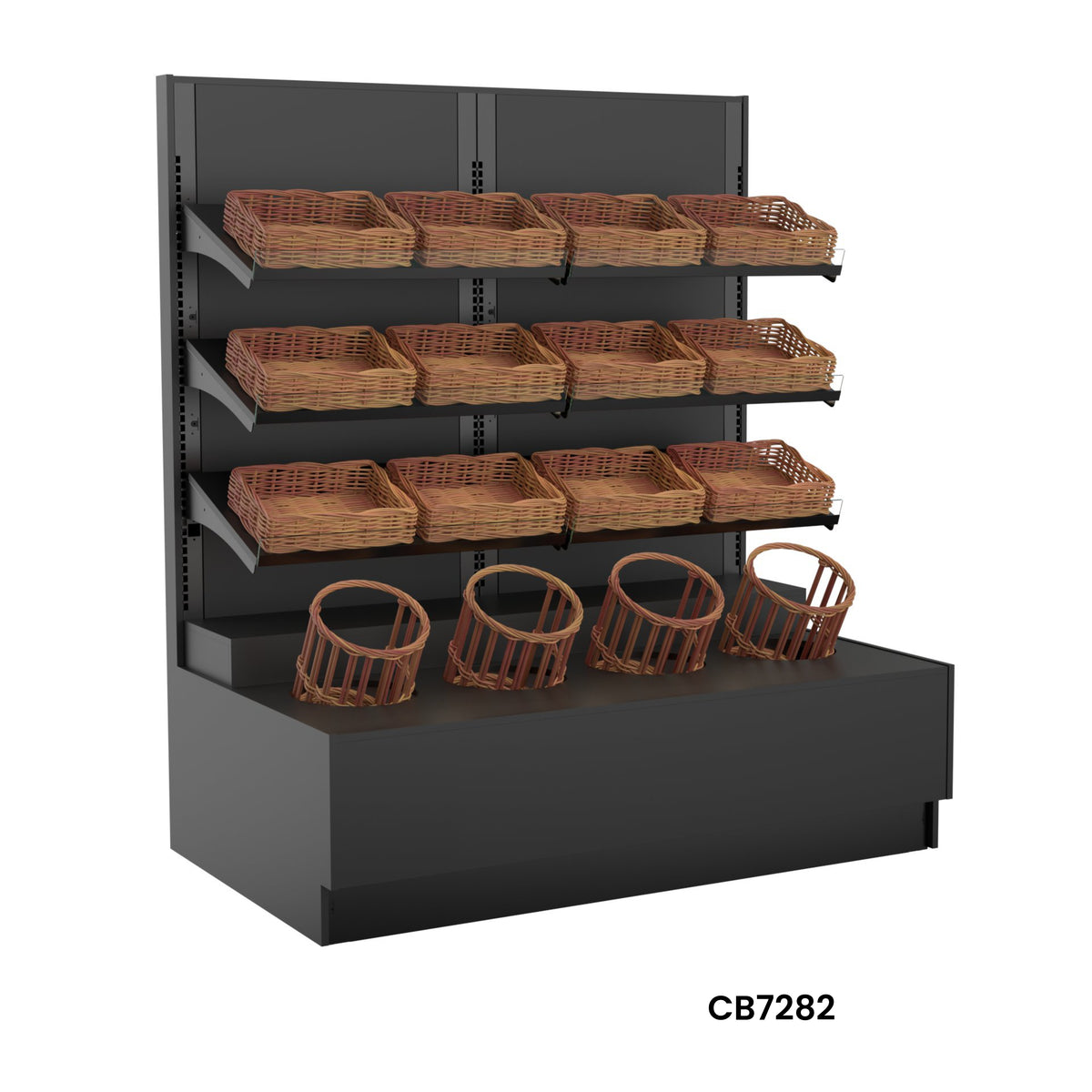 Structural Concepts CB7282 Self-Service Bread Wall, 72"W X 43-5/8"D X 82-3/4"H