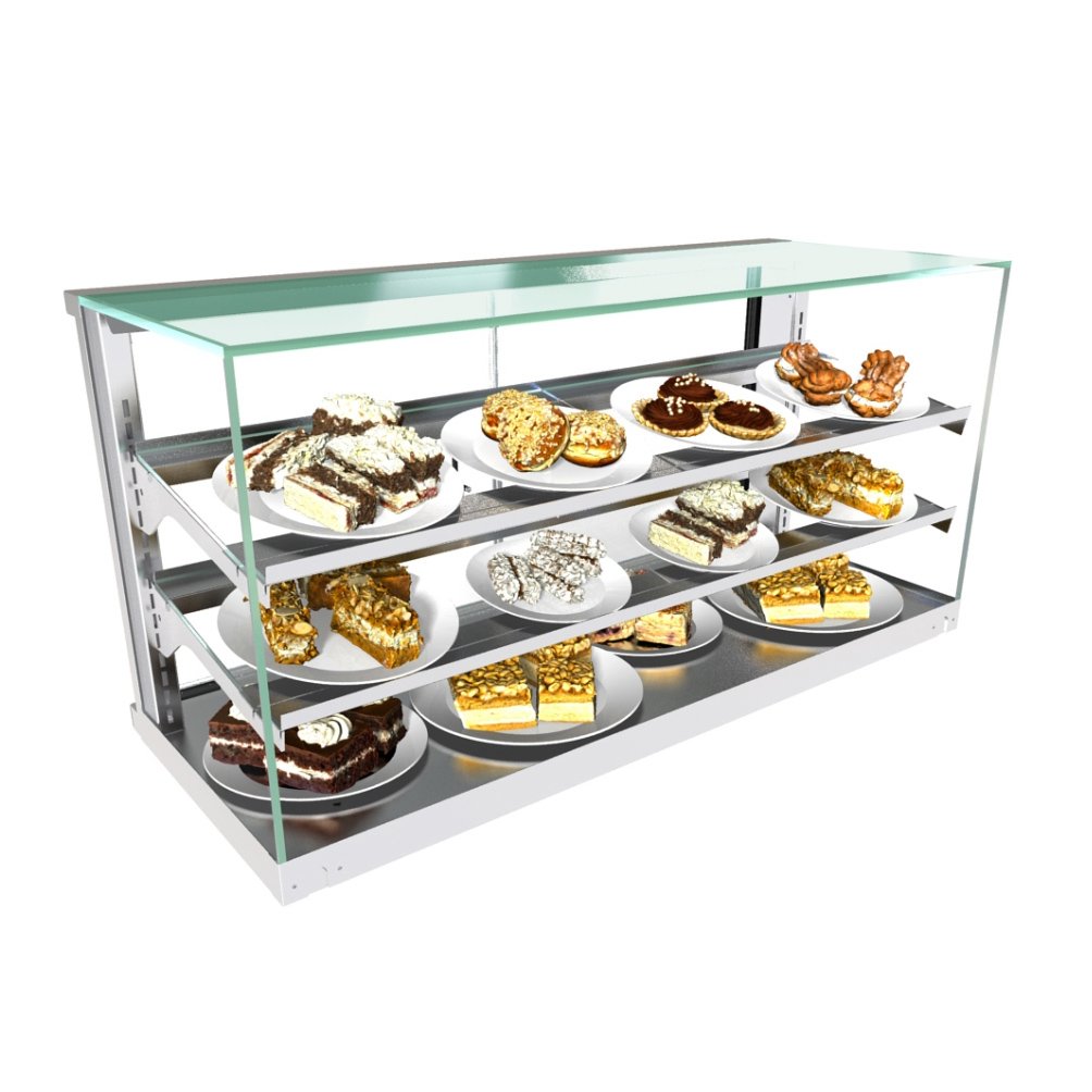 Structural Concepts CGSV5722 57" Impulse® Service/Self-Service Non-Refrigerated Display Case