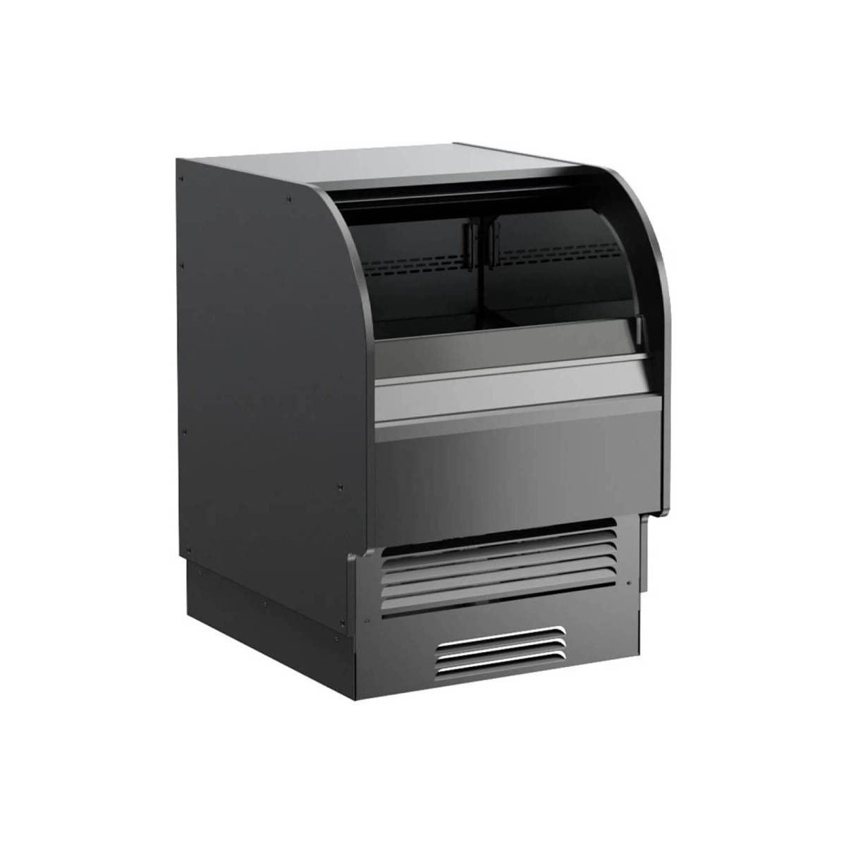 Structural Concepts CO2739R 27" Horizontal Self-Service Open Air Merchandiser in Black, Self-Contained