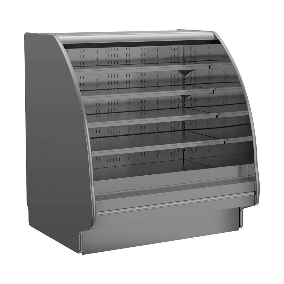Structural Concepts GHSS452RLB (CURVED) 48" Self-Serve Refrigerated Open Air Merhandiser, Remote DX Refrigeration