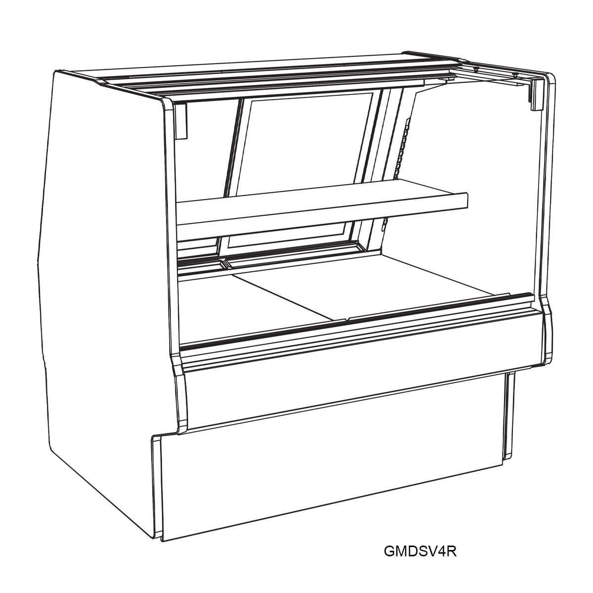 Structural Concepts GMDSV8R REMOTE 98" Flat Refrigerated Deli Display Case