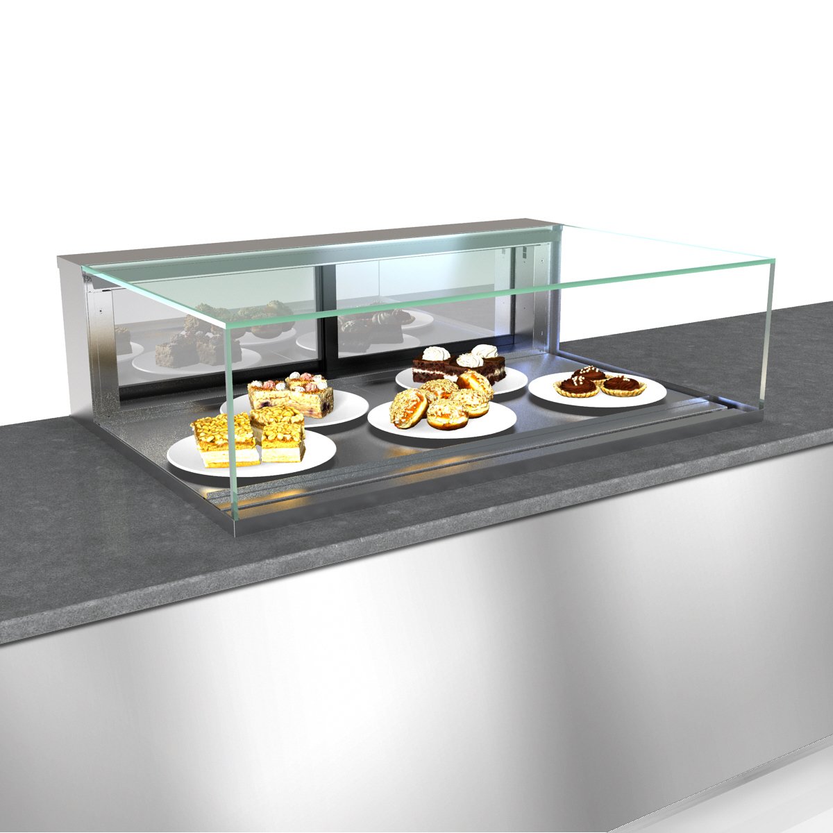 Structural Concepts NE3613DSV 36" Reveal® Service Non-Refrigerated Slide In Counter Case
