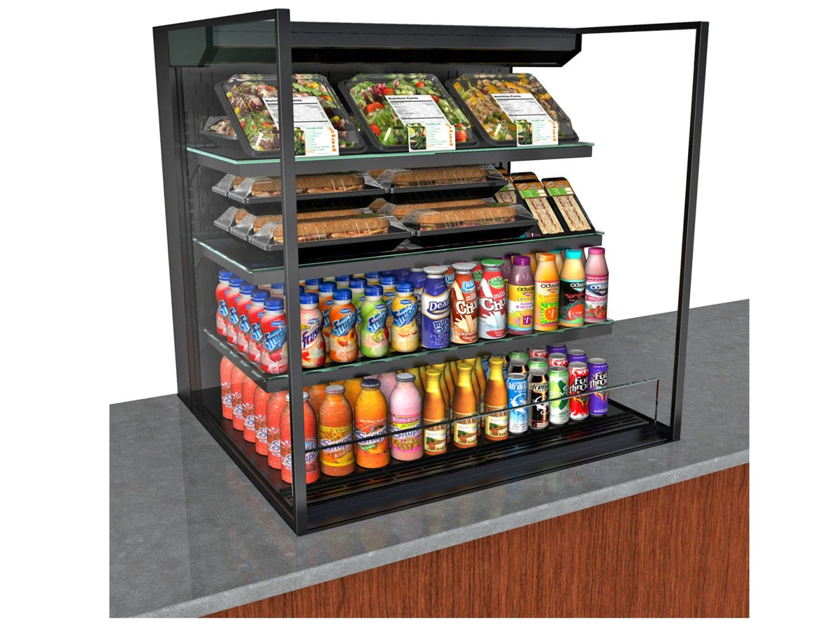Structural Concepts NE3635RSSV 36" Reveal® Self-Service Refrigerated Slide In Counter Case