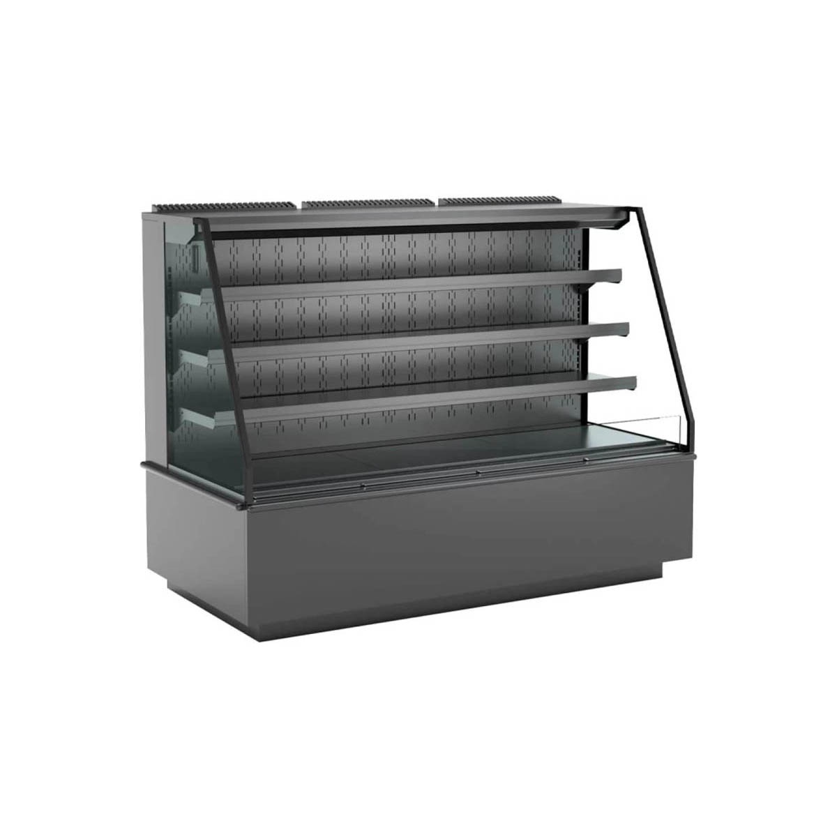 Structural Concepts NM7255RSSA 72" Blend® Refrigerated Self-Service End Cap, 3 Shelves