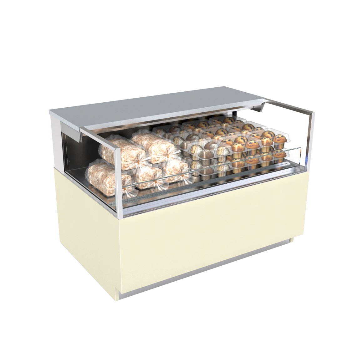 Structural Concepts NR3633DSSV 36" Reveal® Self-Service Non-Refrigerated Case, Freestanding