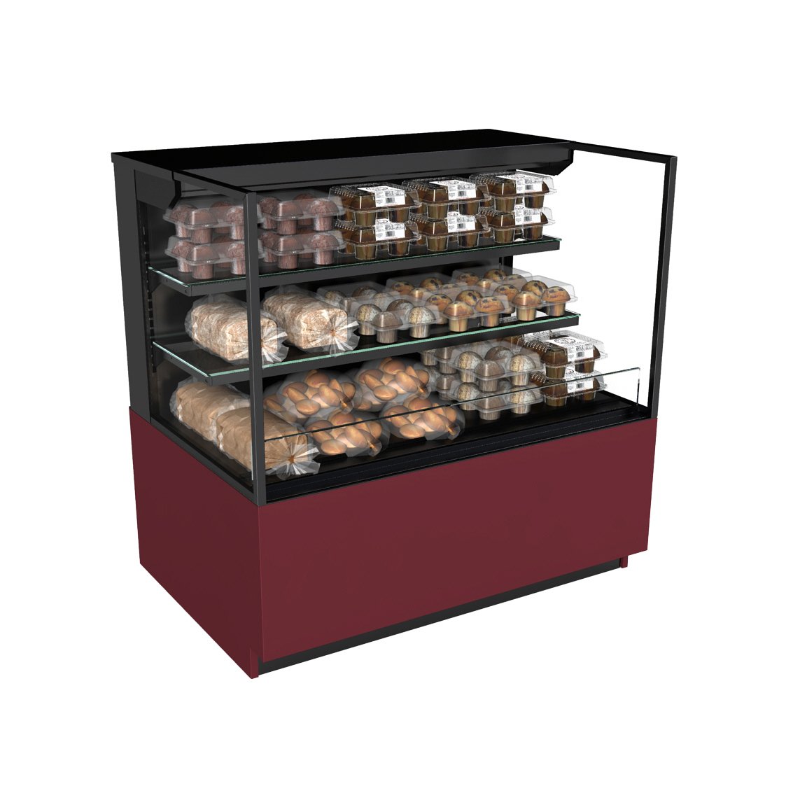 Structural Concepts NR3647DSSV 36" Reveal® Self-Service Non-Refrigerated Case, Freestanding