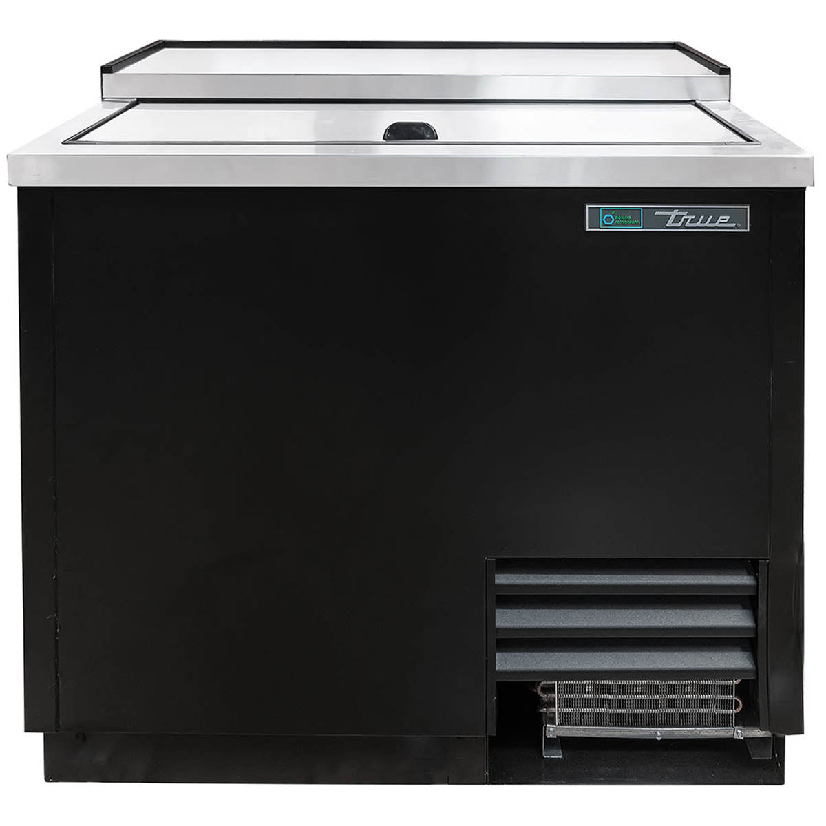 True T-36-GC-HC glass froster, front view, lid closed
