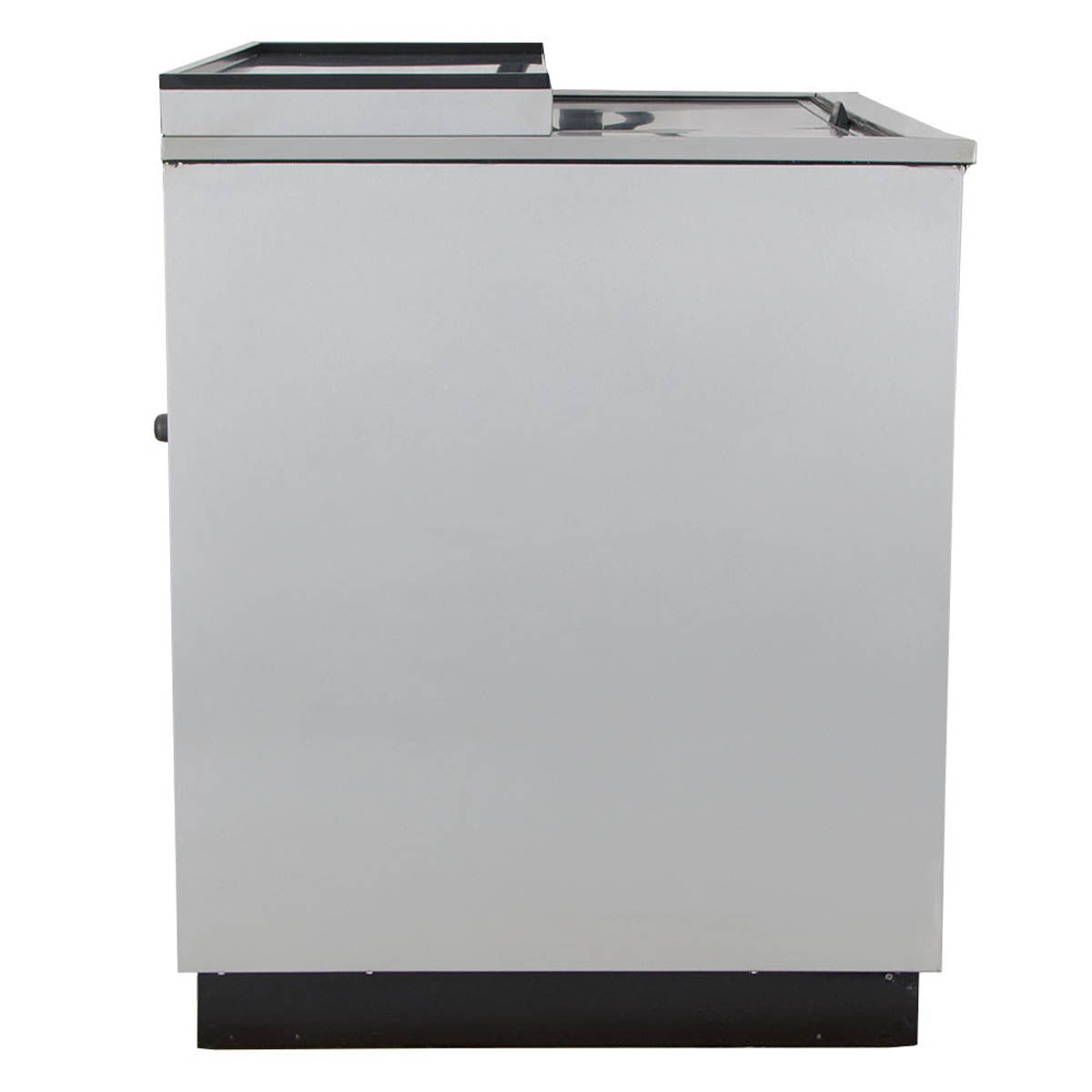 True T-36-GC-S-HC stainless steel glass froster, side view