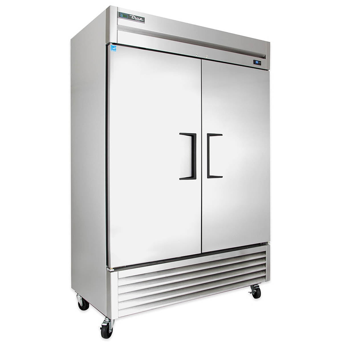 True T-49F-HC 2-door solid reach-in freezer, angled front view
