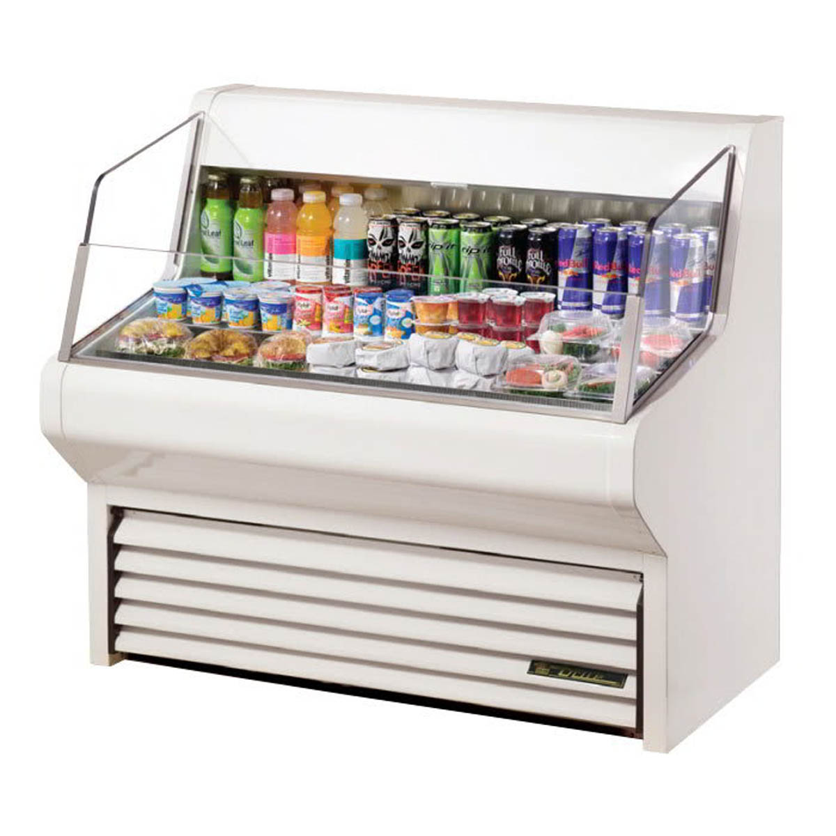 True THAC-48-HC-LD True THAC-48-LD 48" Horizontal Air Curtain Merchandiser in White, Self Contained, 3 Shelves