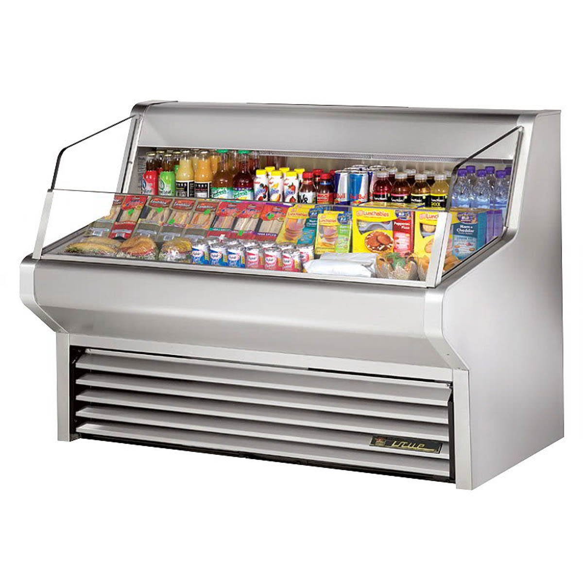 True THAC-60-S-HC-LD True THAC-60-S-LD 60" Horizontal Air Curtain Merchandiser, Stainless Steel, Self Contained, 3 Shelves
