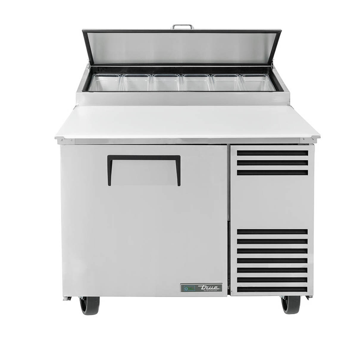 True TPP-AT-44-HC pizza prep table, front view