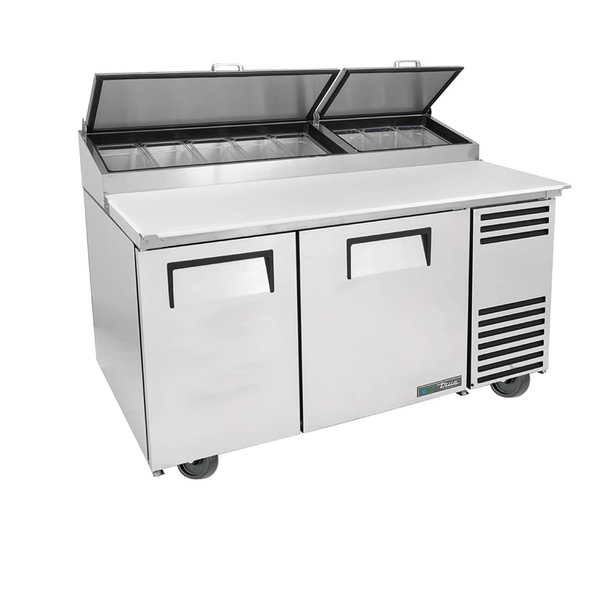 True TPP-AT-60-HC pizza prep table, front angle view