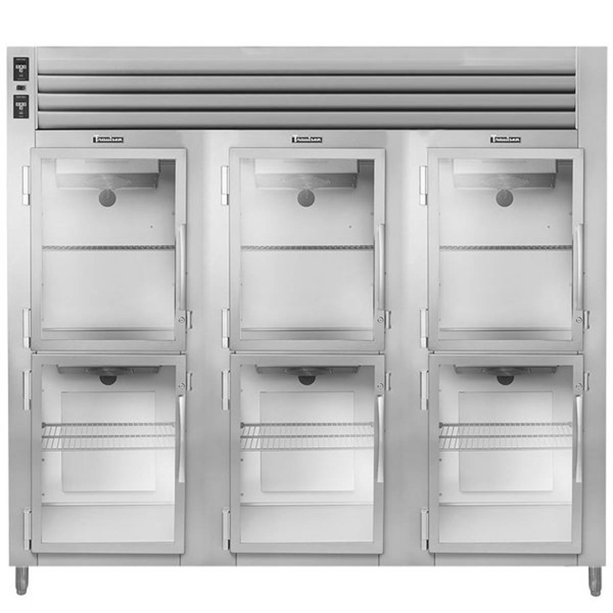 Traulsen AHT332W-HHG 86.13-Inch Reach-In Remote Glass Door Refrigerator — 6 Doors