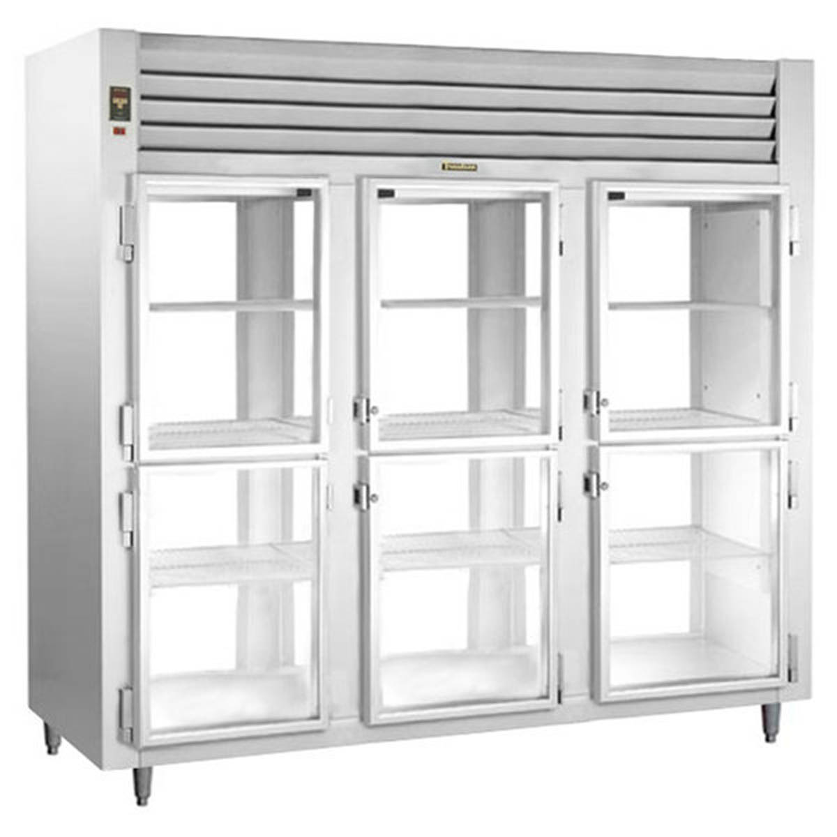Traulsen AHT332WPUT-HHG 86.13-Inch Pass-Thru Glass Door Refrigerator — 12 Doors