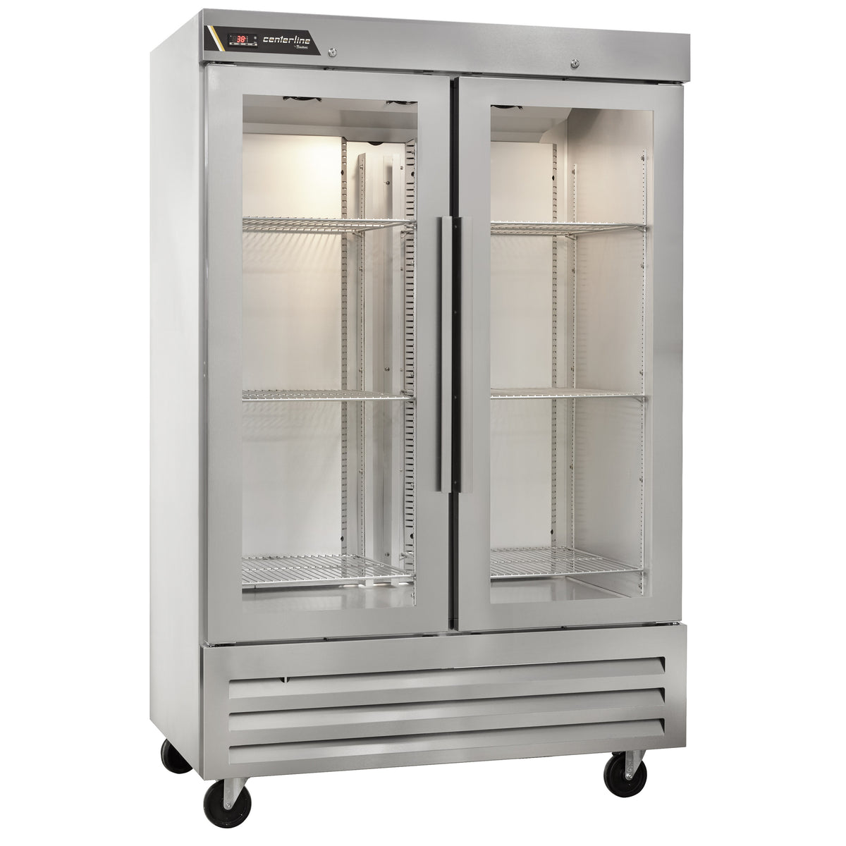 Traulsen CLBM-49R-FG-LL 53.75-Inch Reach-In Glass Door Refrigerator — 2 Doors