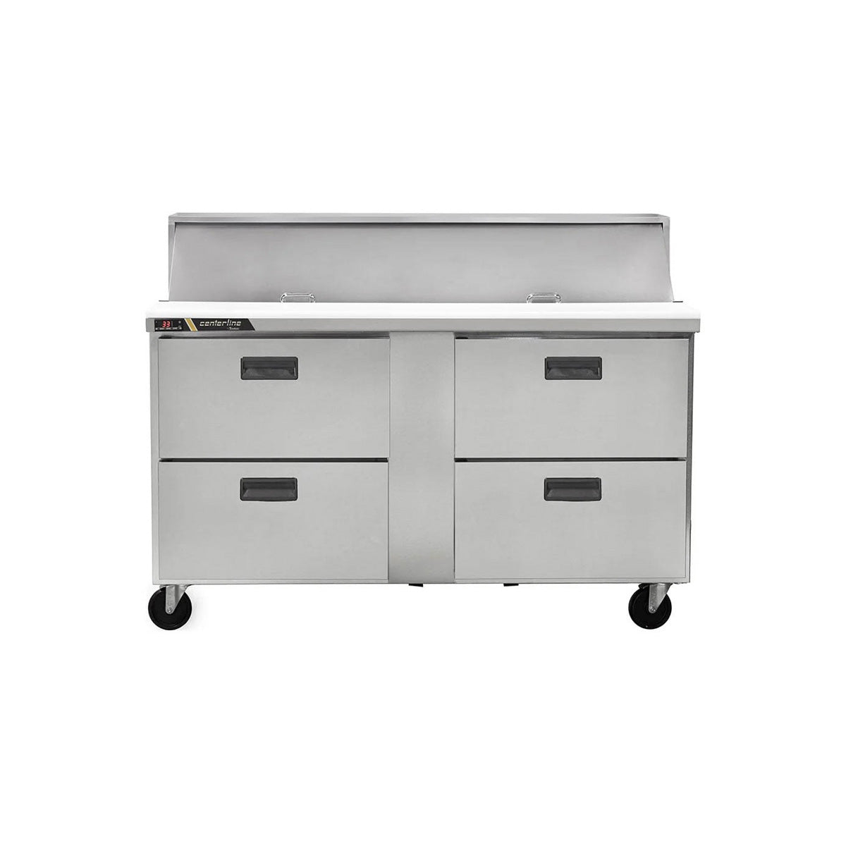Traulsen CLPT-6024-DW 60.56-Inch Sandwich & Salad Prep Table — 24 Pans, 4 drawers