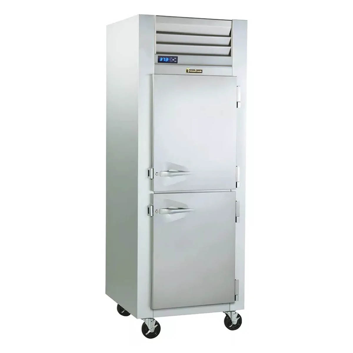 Traulsen G10002P 1-Section Pass-Thru Refrigerator, 4 Half Doors