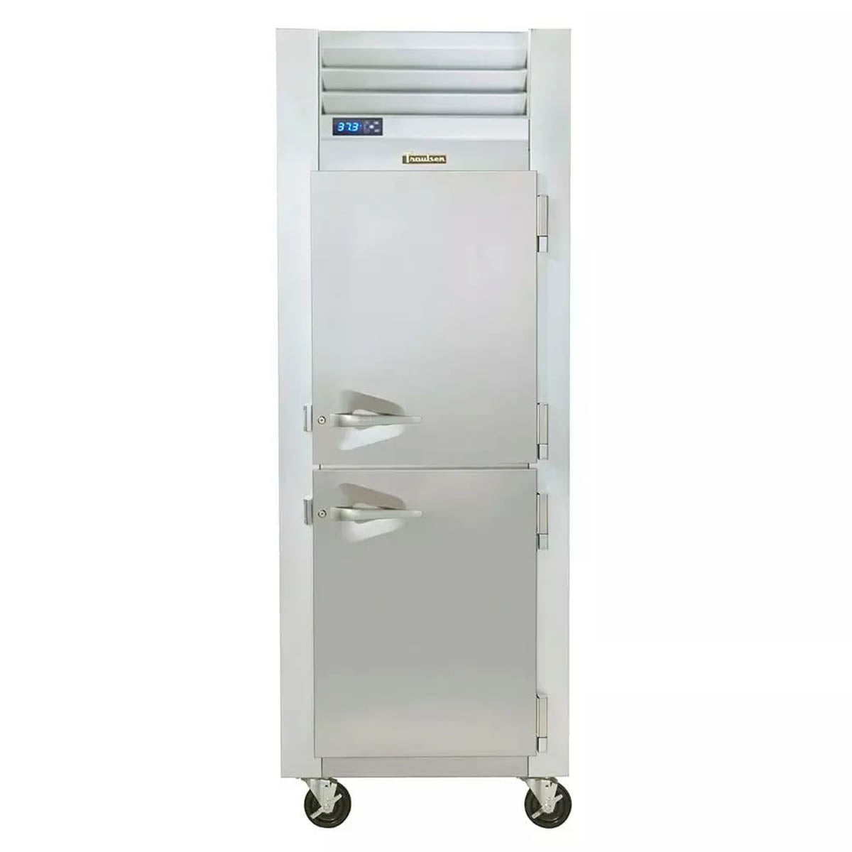 Traulsen G10003P 1-Section Pass-Thru Refrigerator, 4 Half Doors