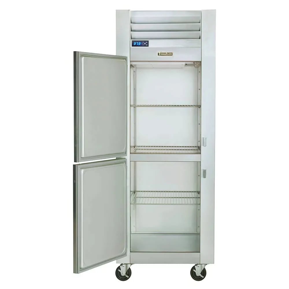 Traulsen G10005P 1-Section Pass-Thru Refrigerator, 4 Half Doors