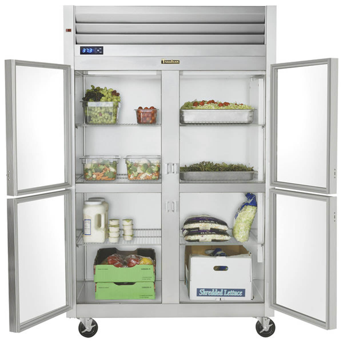 Traulsen G21000-032 52.13-Inch Reach-In Glass Door Refrigerator — 4 Doors