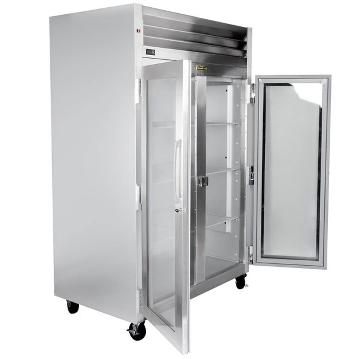 Traulsen G21010 Two-Section Full-Height Glass Door Reach-In Refrigerator