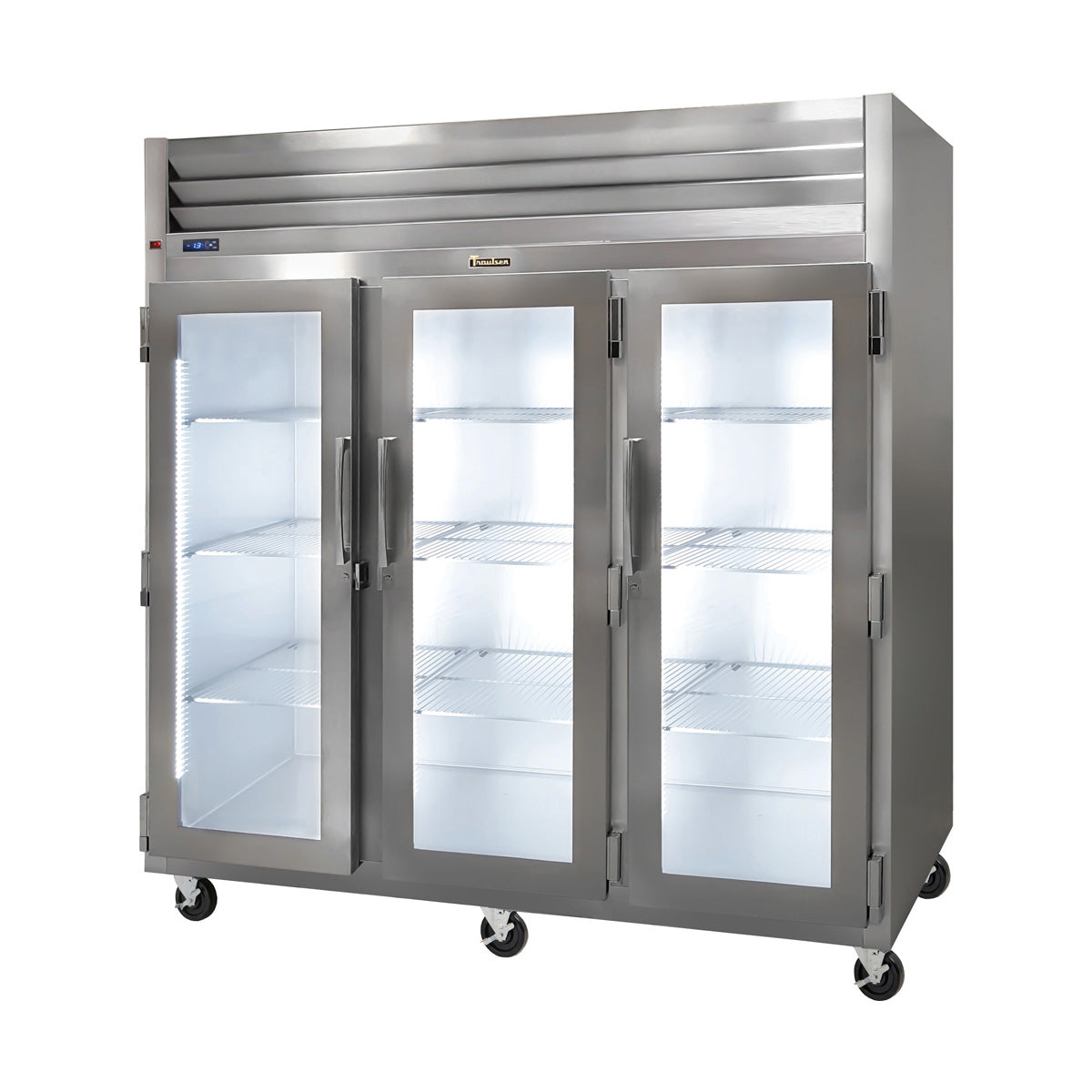 Traulsen G3201- 76.31-Inch Reach-In Glass Door Refrigerator — 3 Doors