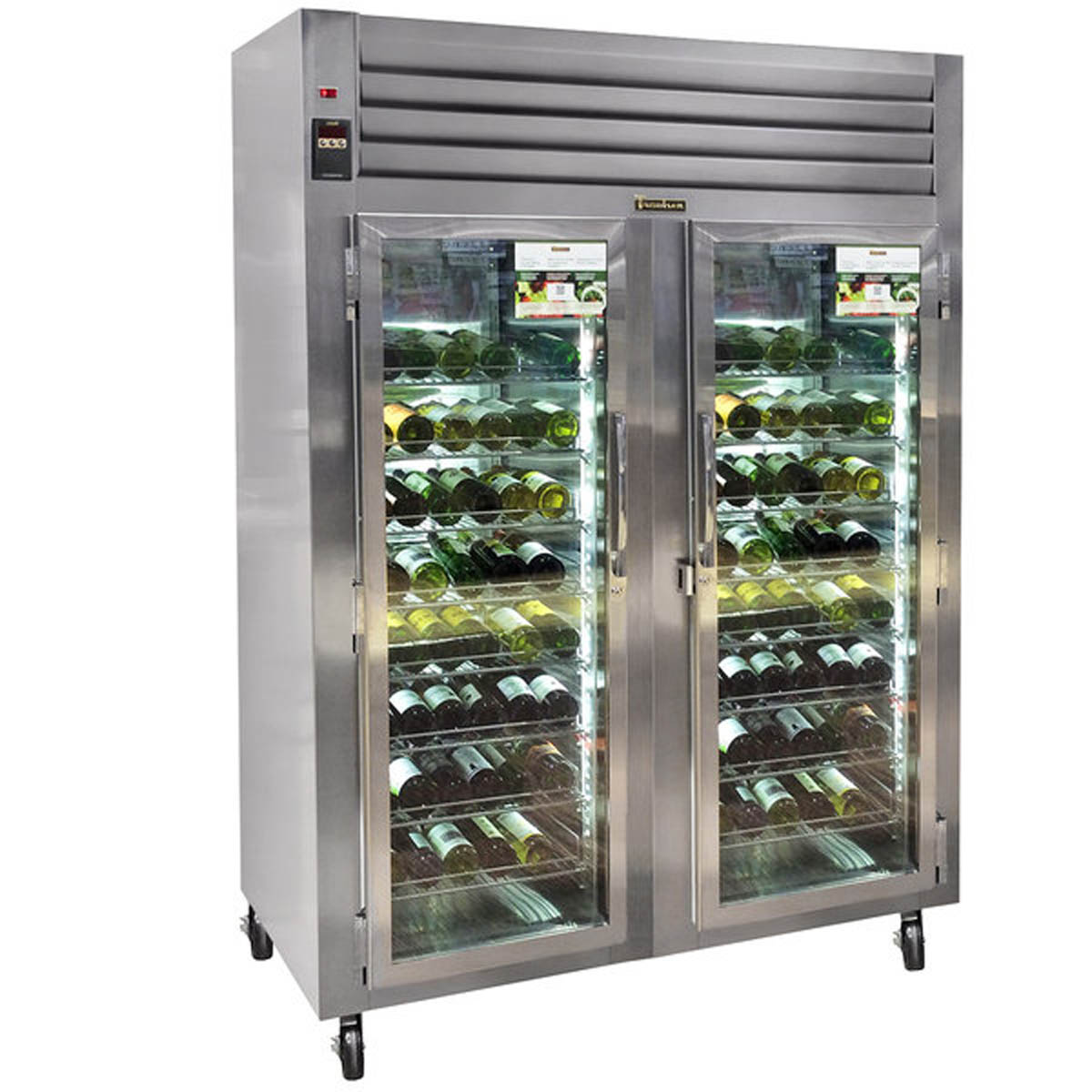 Traulsen RH226W-WR01 Two-Section Glass Door Wine Refrigerator