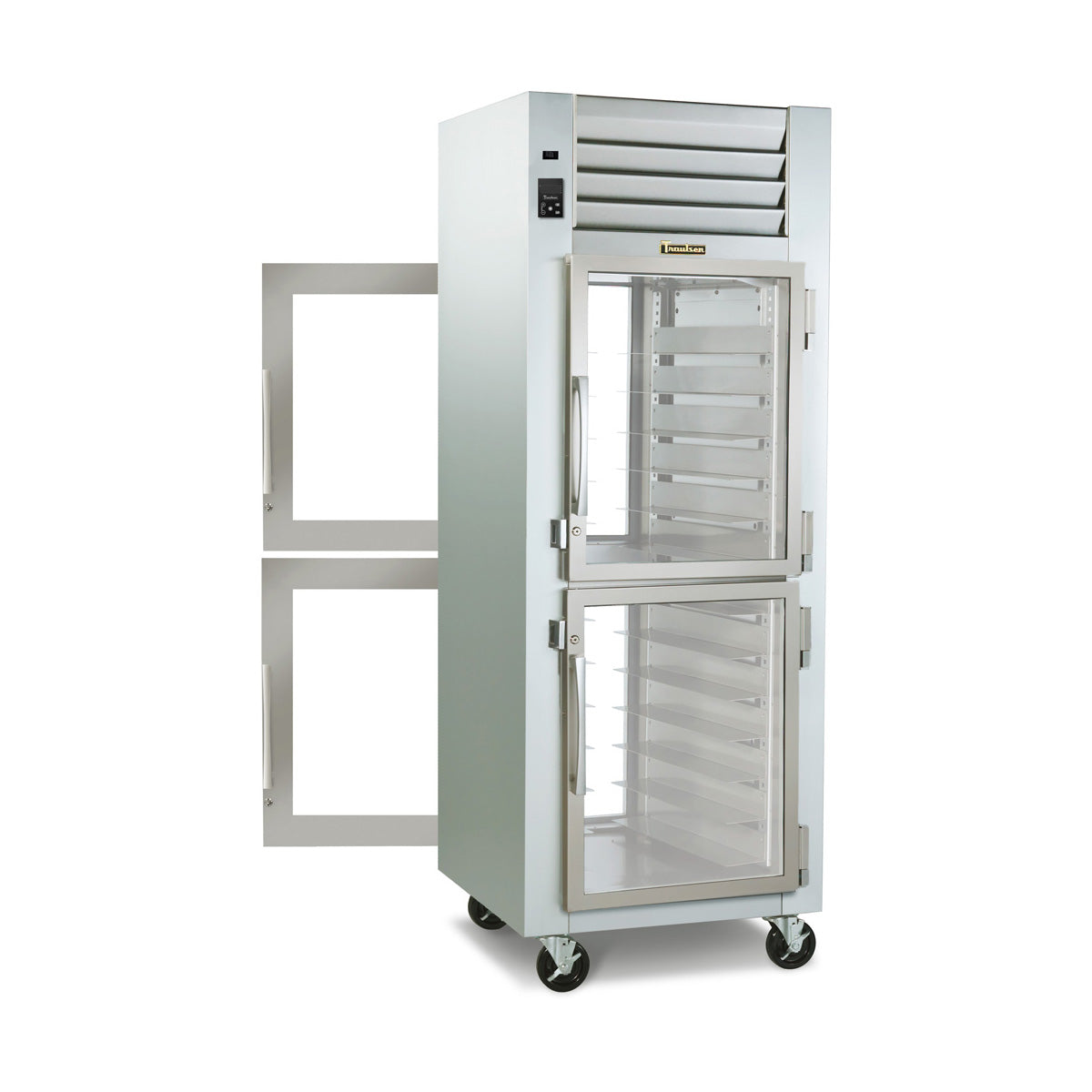 Traulsen RHT132WP-HHG 29.88-Inch Pass-Thru Remote Glass Door Refrigerator — 4 Doors