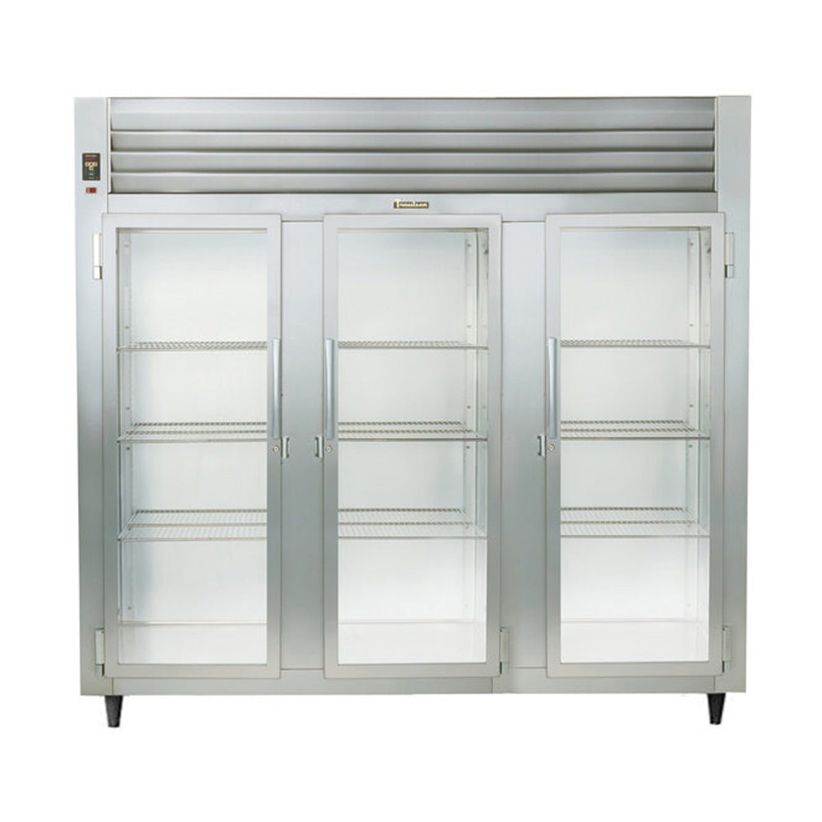 Traulsen RHT332N-FHG 76.31-Inch Reach-In Remote Glass Door Refrigerator — 3 Doors