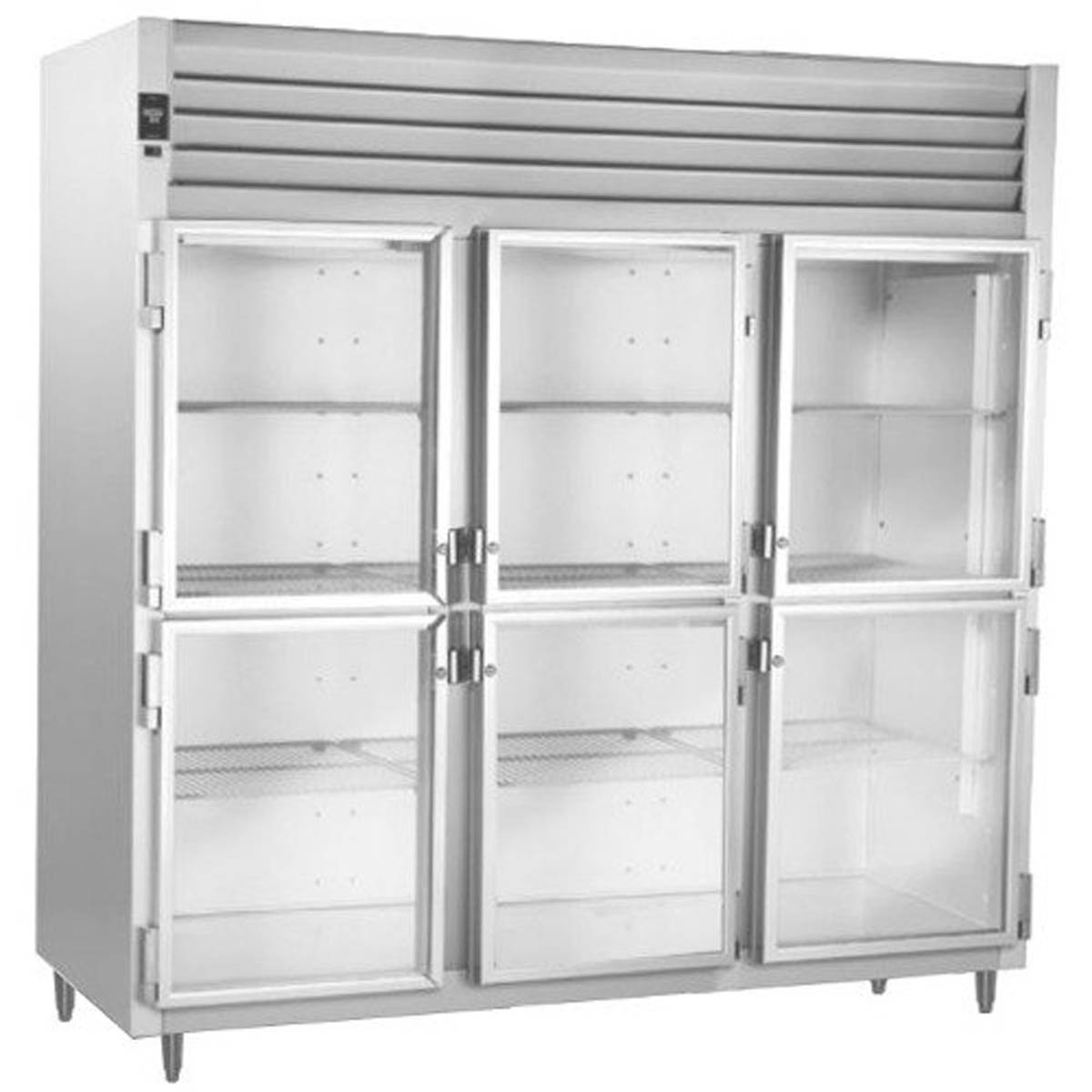 Traulsen RHT332NUT-HHG 76.31-Inch Reach-In Glass Door Refrigerator — 6 Doors