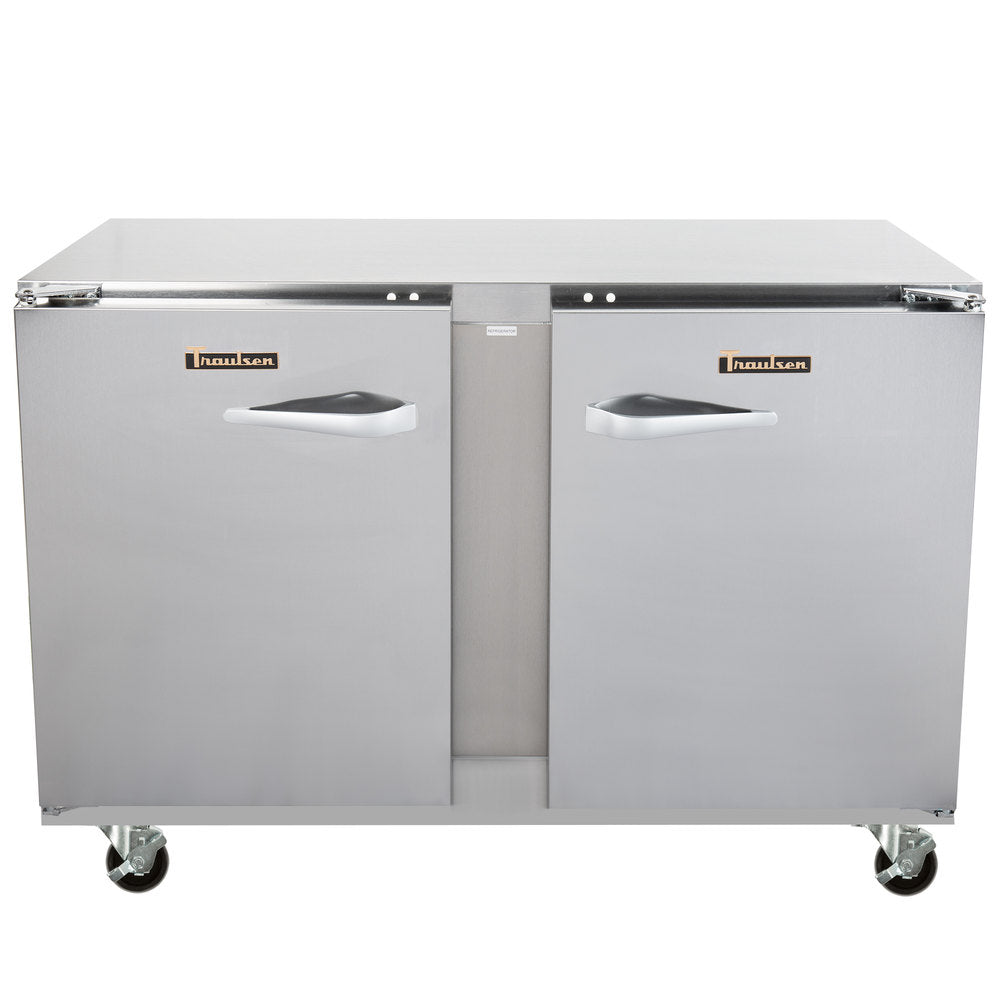 Traulsen ULT48-RR-SB 48-Inch 2-Door Undercounter Freezer with Stainless Steel Exterior