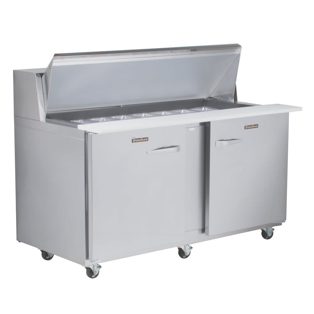 Traulsen UPT6012-RR 60-Inch 12-Pan Door Sandwich and Salad Prep Refrigerator