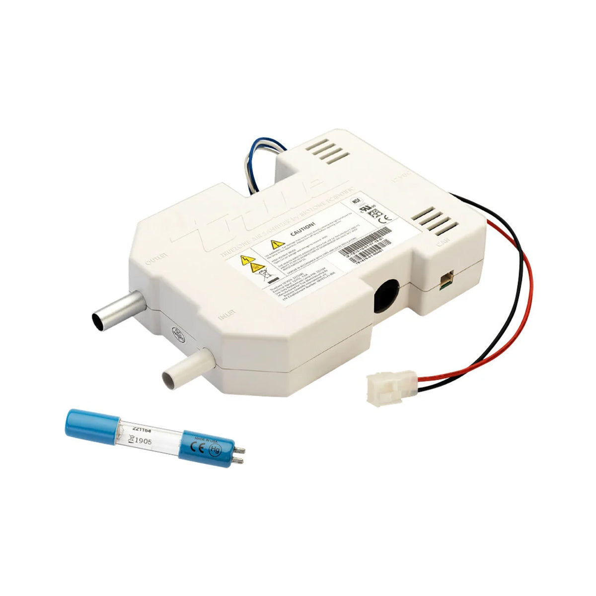 True TrueZone air purification unit for TCIM ice machines, with wire leads and tube